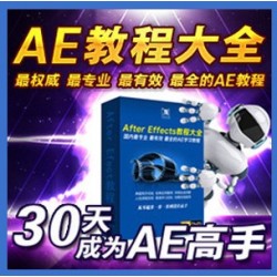 AE 中文视频自学教程全集 送AE素材+模板+最全插件 CS4/5/软件